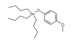 tributyl(4-methoxyphenoxy)stannane Structure