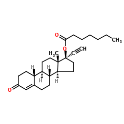 炔诺酮庚酸酯结构式