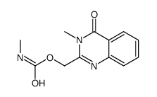 (3-methyl-4-oxoquinazolin-2-yl)methyl N-methylcarbamate Structure