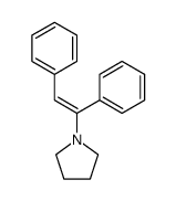 1-(1,2-diphenyl-vinyl)-pyrrolidine Structure