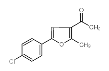 1-[5-(4-chlorophenyl)-2-methyl-3-furyl]ethan-1-one Structure