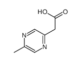 5-甲基-2-吡嗪乙酸结构式