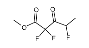 methyl ester of 2,2,4-trifluoro-3-oxopentanoic acid结构式