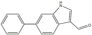 6-苯基吲哚-3-甲醛结构式