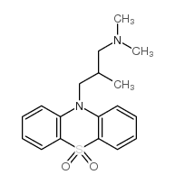 3-(5,5-dioxophenothiazin-10-yl)-N,N,2-trimethylpropan-1-amine,hydrochloride Structure