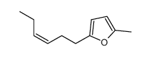 (Z)-2-(3-己烯基)-5-甲基呋喃结构式