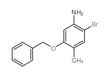 5-(苄氧基)-2-溴-4-甲基苯胺结构式