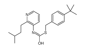 S-((4-(1,1-Dimethylethyl)phenyl)methyl)O-(3-methylbutyl)-3-pyridinylcarbonimidothioate Structure