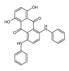 1,4-dihydroxy-5,8-bis(phenylamino)anthraquinone Structure