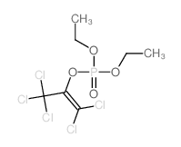 1,1,3,3,3-pentachloro-2-diethoxyphosphoryloxy-prop-1-ene结构式