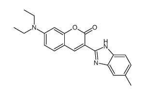 7-(diethylamino)-3-(5-methyl-1H-benzo[d]imidazol-2-yl)-2H-chromen-2-one结构式
