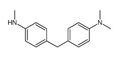 N,N-Dimethyl-4-[[4-(methylamino)phenyl]methyl]benzenamine结构式