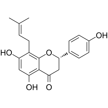 8-异戊烯基柚皮素结构式