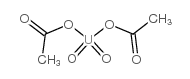 bis(acetato-O)dioxouranium Structure