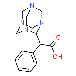 α-phenyl-1,3,5,7-tetraazatricyclo[3.3.1.13,7]decane-2-acetic acid Structure