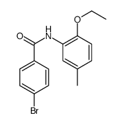 4-bromo-N-(2-ethoxy-5-methylphenyl)benzamide结构式