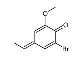 2-bromo-4-ethylidene-6-methoxycyclohexa-2,5-dien-1-one Structure