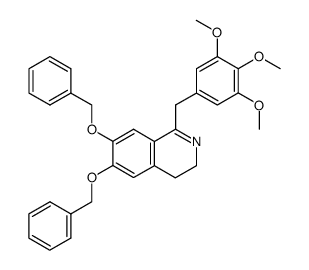1-(3',4',5'-Trimethoxybenzyl)-6,7-dibenzyloxy-3,4-dihydroisochinolin Structure