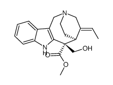 4-Ethylidene-1,3,4,5,6,7-hexahydro-6-(hydroxymethyl)-2,5-ethano-2H-azocino[4,3-b]indole-6-carboxylic acid methyl ester Structure