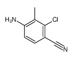 4-氨基-2-氯-3-甲基苯甲腈结构式