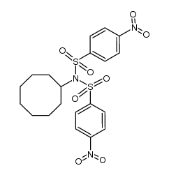 N-cyclooctyl-4-nitro-N-((4-nitrophenyl)sulfonyl)benzenesulfonamide Structure