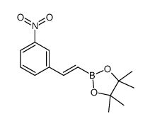 3-硝基-反式-beta-苯乙烯硼酸频那醇酯结构式
