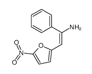 α-phenyl-β-(5-nitro-2-furyl)vinylamine Structure