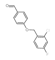 4-[(2-氯-4-氟苄基)氧基]苯甲醛结构式