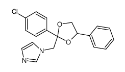 1-[[2-(4-chlorophenyl)-4-phenyl-1,3-dioxolan-2-yl]methyl]imidazole结构式