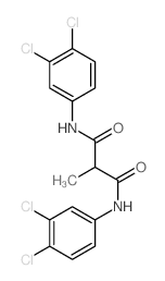 Propanediamide,N1,N3-bis(3,4-dichlorophenyl)-2-methyl- Structure
