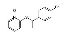 2-[1-(4-bromophenyl)ethylsulfanyl]-1-oxidopyridin-1-ium Structure