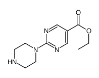 2-(哌嗪-1-基)嘧啶-5-羧酸乙酯结构式