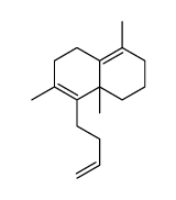 8-but-3-enyl-4,7,8a-trimethyl-2,3,5,6-tetrahydro-1H-naphthalene结构式