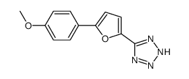5-[5-(4-methoxyphenyl)furan-2-yl]-2H-tetrazole Structure