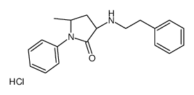 (3S,5R)-5-methyl-1-phenyl-3-(2-phenylethylamino)pyrrolidin-2-one,hydrochloride Structure