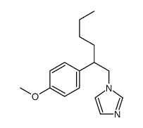 1-[2-(4-methoxyphenyl)hexyl]imidazole结构式