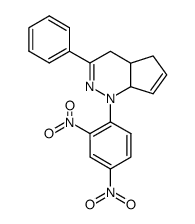 1-(2,4-dinitro-phenyl)-3-phenyl-4,4a,5,7a-tetrahydro-1H-cyclopenta[c]pyridazine结构式