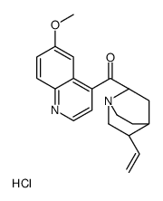 [(2S,4S,5R)-5-ethenyl-1-azabicyclo[2.2.2]octan-2-yl]-(6-methoxyquinolin-4-yl)methanone,hydrochloride Structure