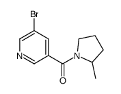 (5-bromopyridin-3-yl)-(2-methylpyrrolidin-1-yl)methanone结构式
