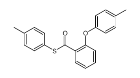 S-(4-Methylphenyl)-2-(4-methylphenoxy)-thiobenzoat结构式