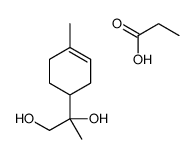 2-(4-methylcyclohex-3-en-1-yl)propane-1,2-diol,propanoic acid Structure