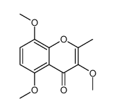 3,5,8-trimethoxy-2-methylchromen-4-one结构式