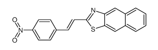 2-[2-(4-nitrophenyl)ethenyl]benzo[f][1,3]benzothiazole Structure