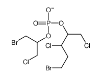 (1-bromo-3-chloropropan-2-yl) (5-bromo-1,3-dichloropentan-2-yl) phosphate Structure