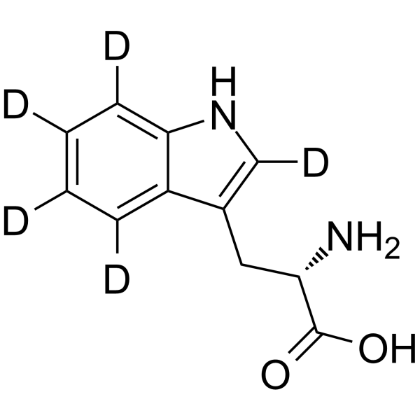 L-色氨酸-d5结构式