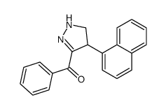(4-naphthalen-1-yl-4,5-dihydro-1H-pyrazol-3-yl)-phenylmethanone Structure