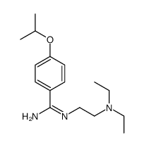 N-(2-二乙基氨基乙基)-4-异丙氧基苯甲酰胺结构式