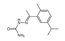 1-(5-isopropyl-2-methyl-phenyl)-ethanone semicarbazone结构式