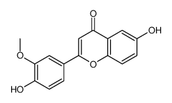 6-hydroxy-2-(4-hydroxy-3-methoxyphenyl)chromen-4-one Structure