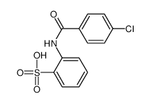 2-[(4-chlorobenzoyl)amino]benzenesulfonic acid Structure